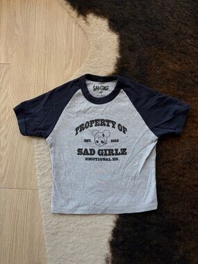 Sad Girlz Crop Top Size M